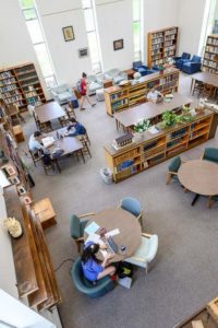 Second story view of McKenna Library