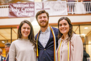 Three students at the Honors Convocation