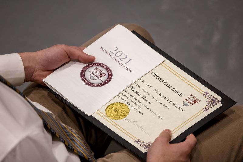 Honors Convocation Is April 14 Holy Cross