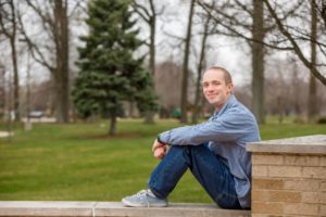 Alumnus Colin Crawford '18 on campus.