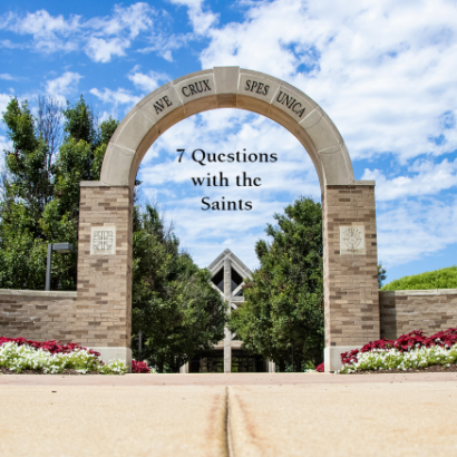 7 Questions with the Saints logo