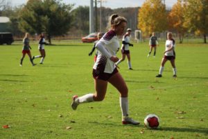 Eleanor Boothman on the soccer field