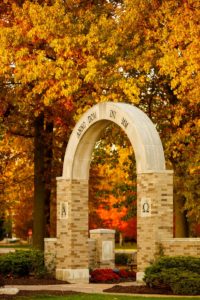 Fall picture around the arch.
