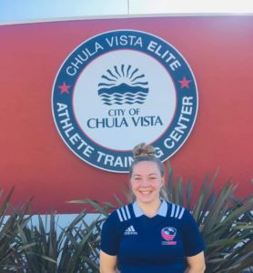 Tori at Olympic training Center in Chula Vista, CA