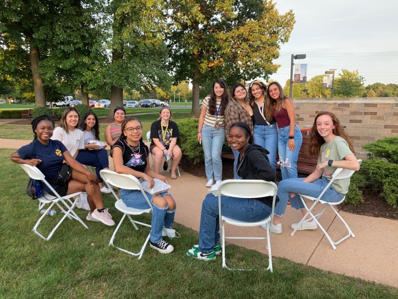 Students gathered at the 2021 HoCro Nation celebration.