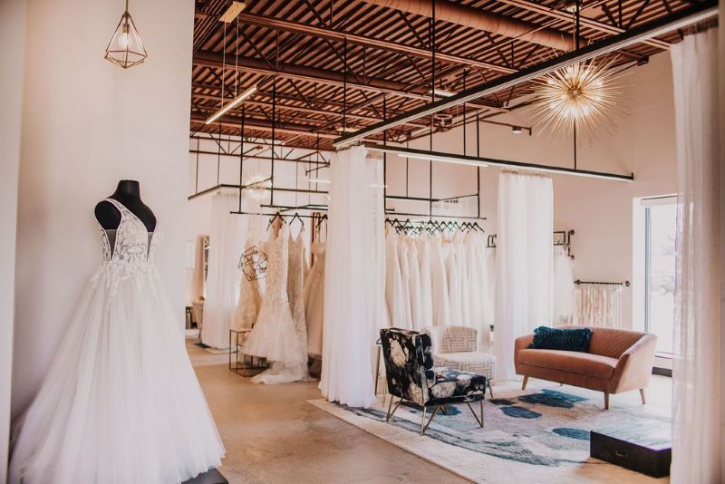 Pictured is Finery Bridal Chic, an exclusive boutique offering a fantastic selection of gowns, veils, and accessories for Southeast Minnesota brides.