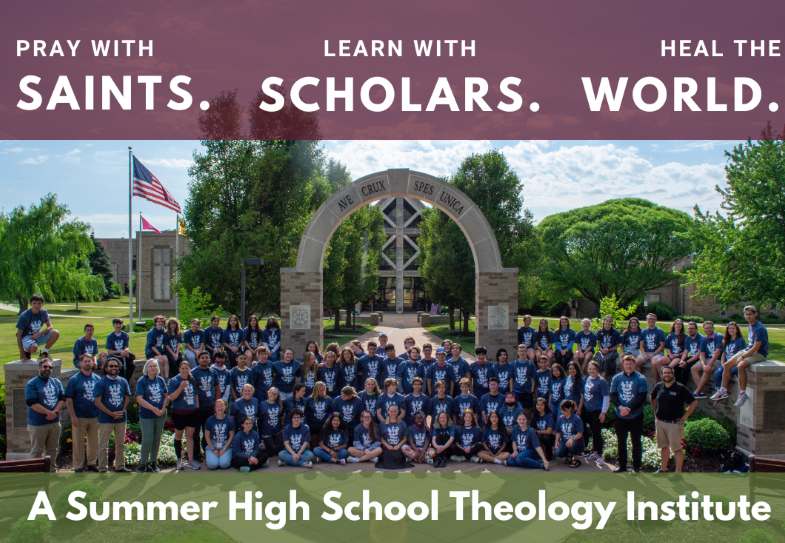 Saints and Scholars Summer Theology Institute graphic