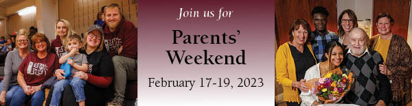 Parents weekend email header