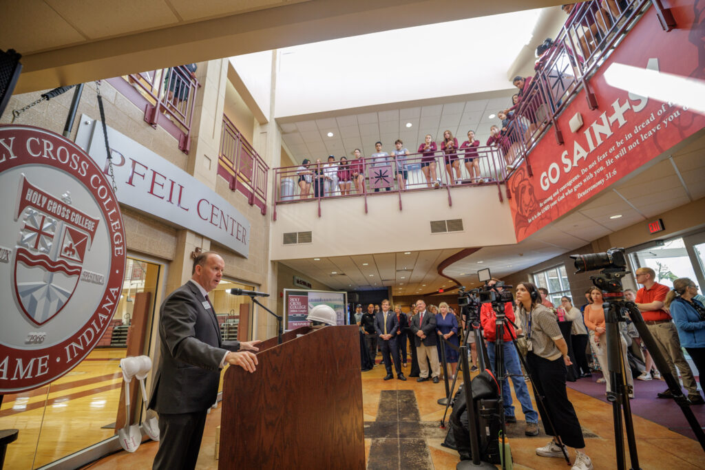 Holy Cross College Breaks Ground on Athletic Complex Expansion Featuring First-Ever Field Lights