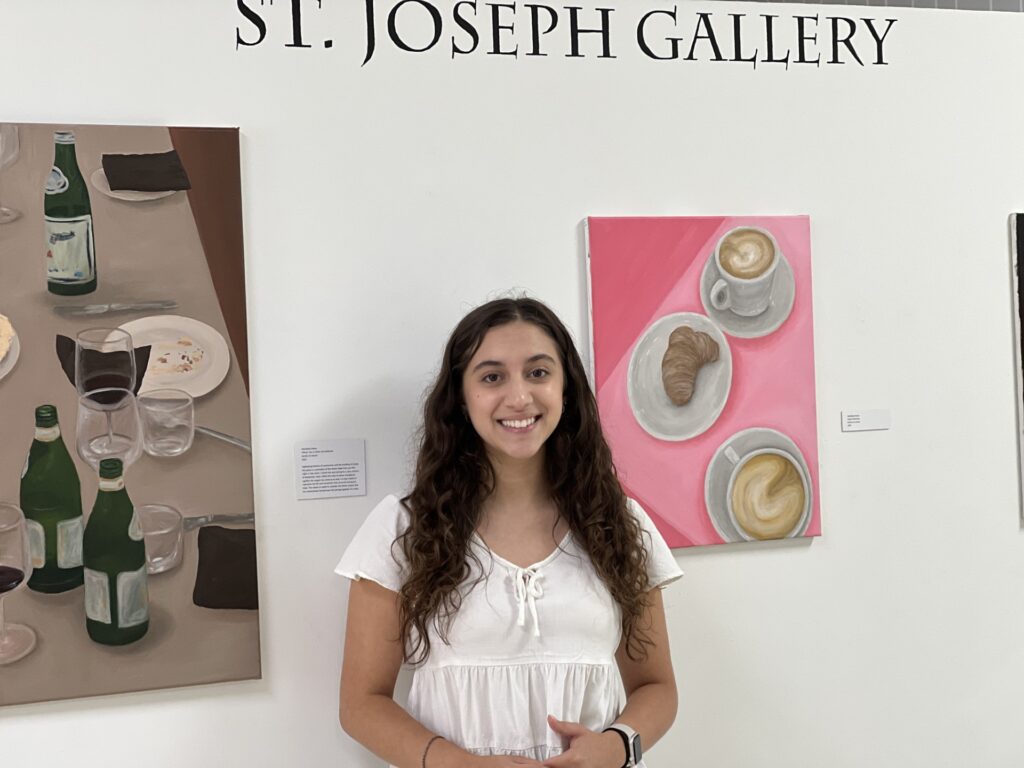 A Flourishing First Gen: Maribelle Rivera ’26 Channels Faith and Baking Into Artwork