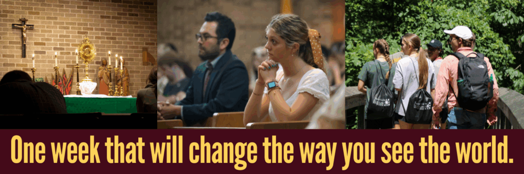 Saints & Scholars Holy Cross College one week that will change the way you see the world.